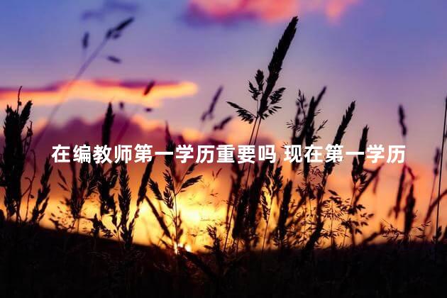 在编教师第一学历重要吗 现在第一学历还重要吗